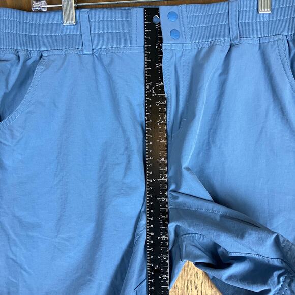 Simms Womens Shorts Sky Blue Drifter Fishing Mid Rise Outdoor Midi Stretch L - Picture 7 of 11